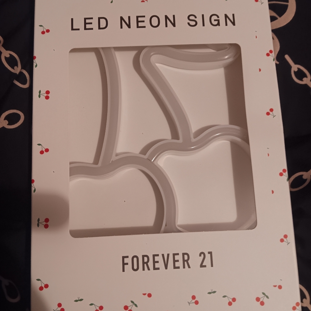 Forever 21 Cherry LED Neon Sign